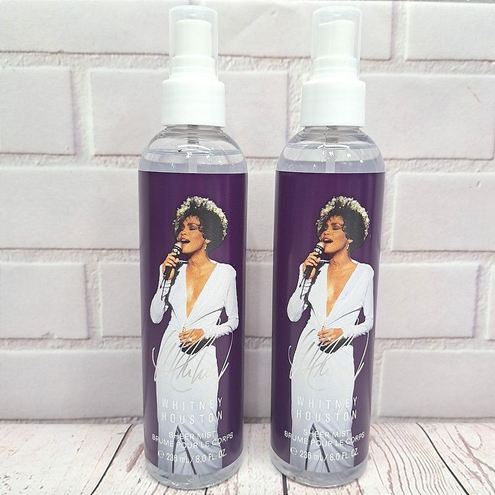 Lot of 2 Whitney Houston Sheer Mist Body Spray Scent Beauty 8.0 oz Fragrance